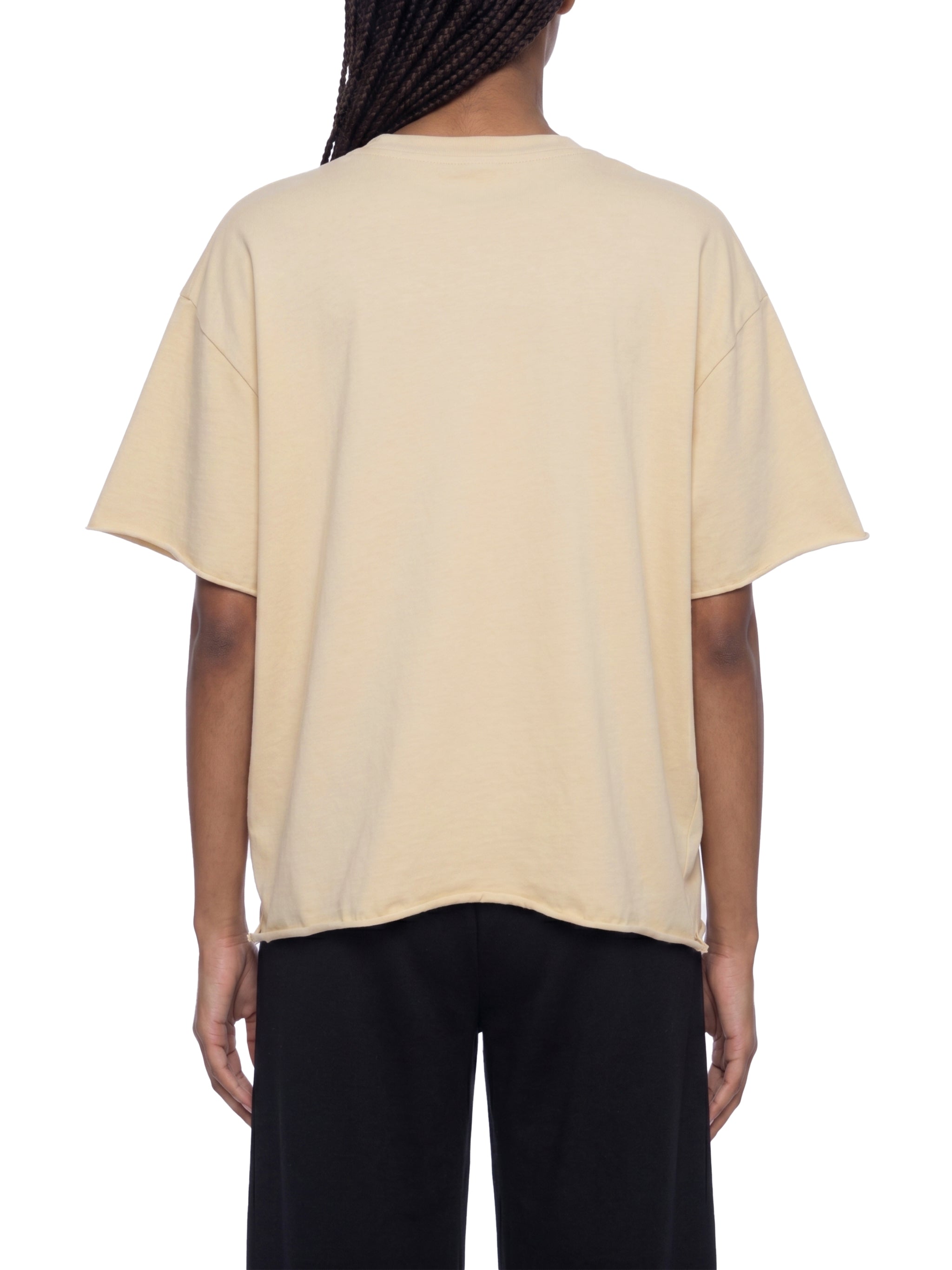Unisex Boxy Raw Edge T-Shirt
