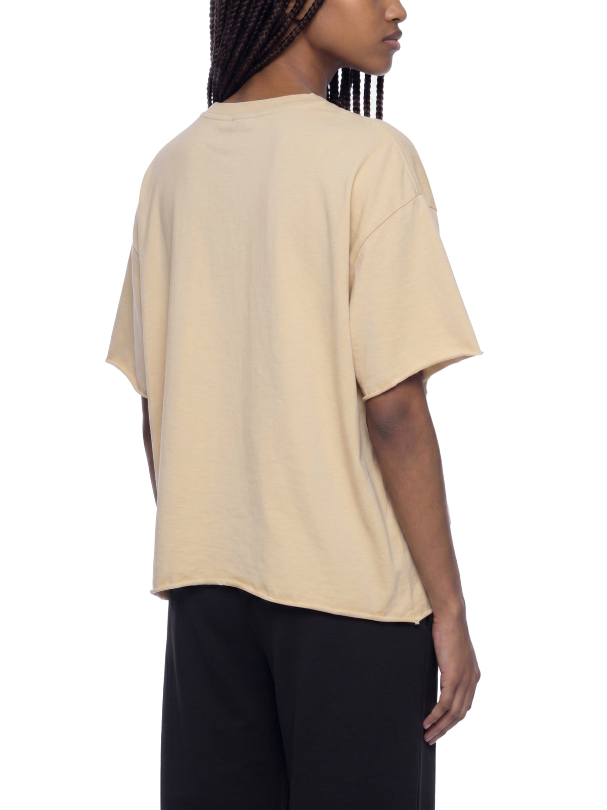 Unisex Boxy Raw Edge T-Shirt – Oversized Premium Cotton Streetwear Tee