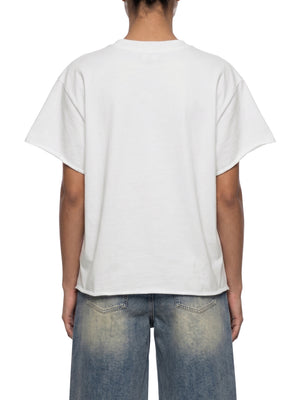 Unisex Boxy Raw Edge T-Shirt – Oversized Heavyweight Vintage Streetwear Tee