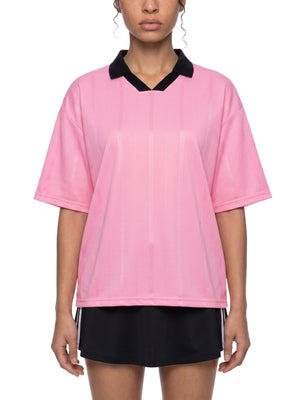 Unisex Striped Boxy Soccer Jersey – Oversized Retro Football Streetwear Shirt