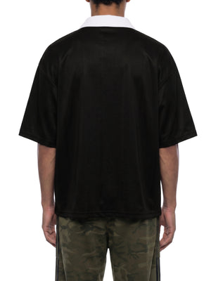 Unisex Striped Boxy Soccer Jersey – Oversized Retro Football Streetwear Shirt