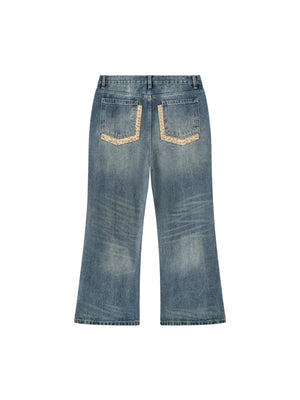 Men's Vintage Wash Denim Jeans
