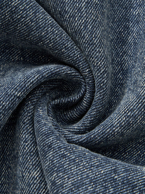 Men’s Vintage Wash Straight Leg Denim Jeans