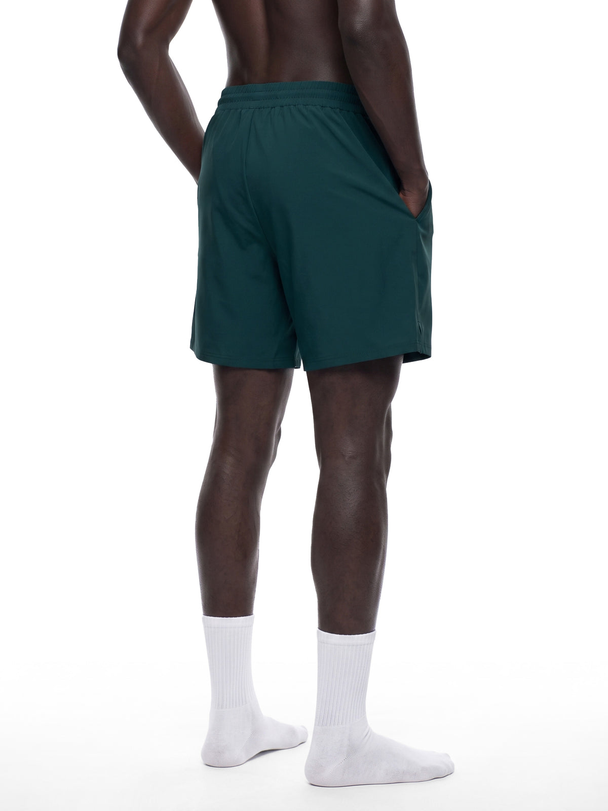 Men's Pocketed Compression-Lined Performance Shorts
