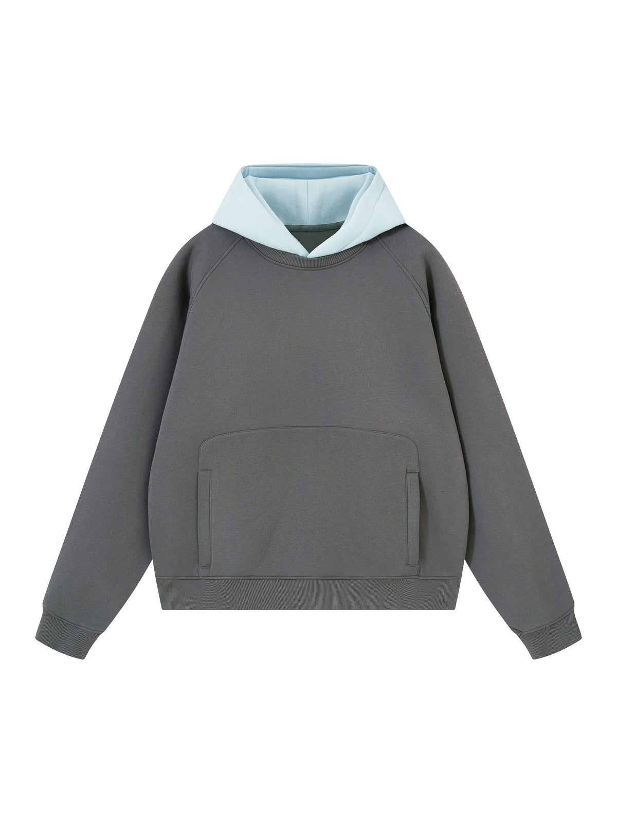Unisex Fleece Raglan Color Block Hoodie