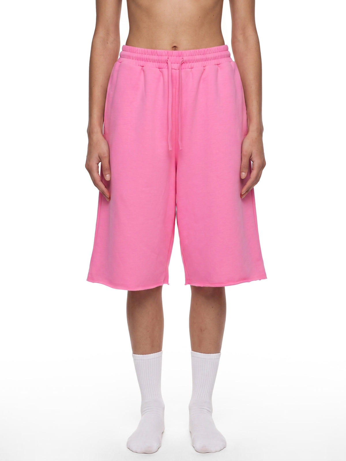 Unisex Loose Raw Edge Shorts