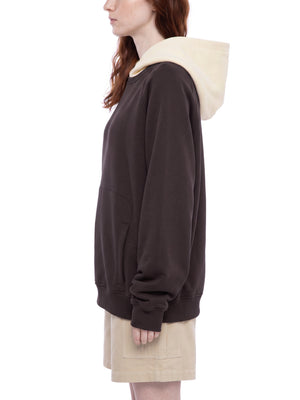 Unisex Fleece Raglan Color Block Hoodie