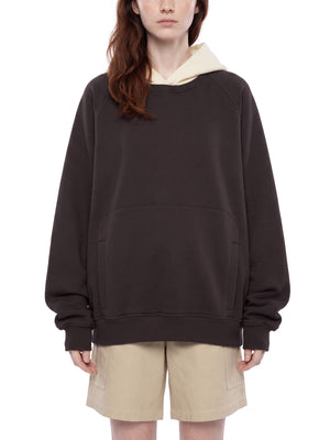 Unisex Fleece Raglan Color Block Hoodie