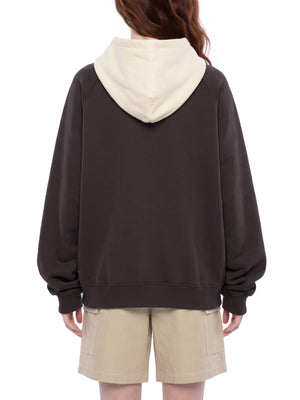 Unisex Fleece Raglan Color Block Hoodie