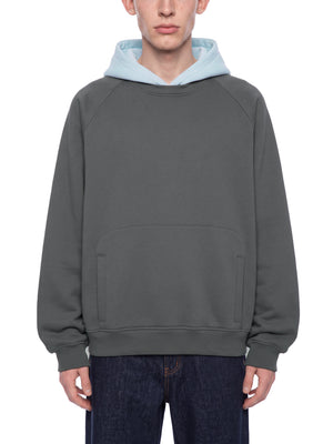 Unisex Fleece Raglan Color Block Hoodie