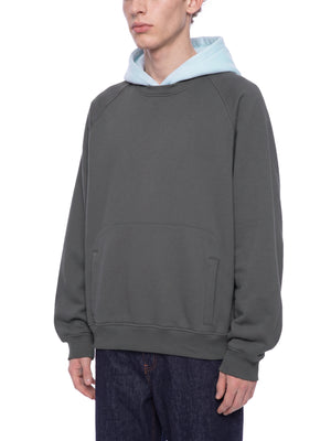 Unisex Fleece Raglan Color Block Hoodie