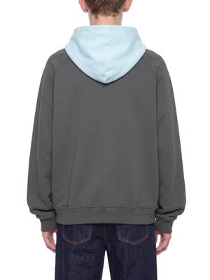 Unisex Fleece Raglan Color Block Hoodie