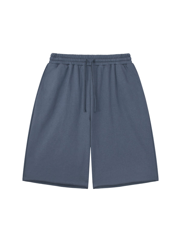 Unisex Loose Raw Edge Shorts