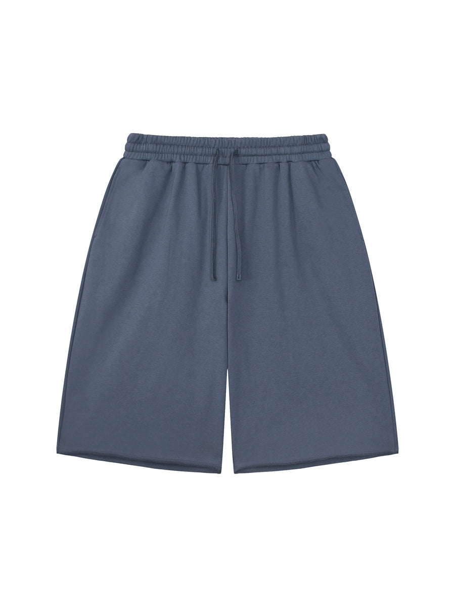 Unisex Loose Raw Edge Shorts - MYN2O