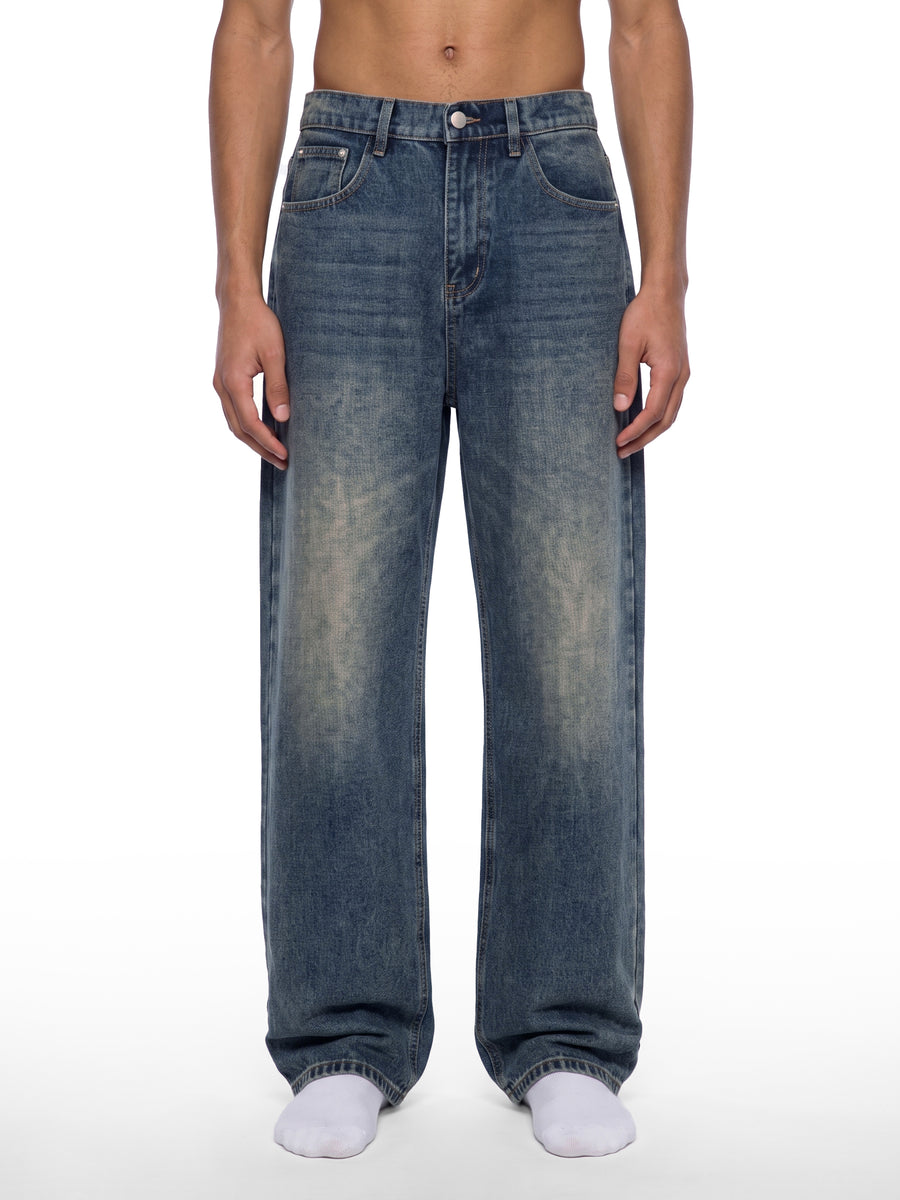 Men's Vintage Wash Denim Jeans alternate view
