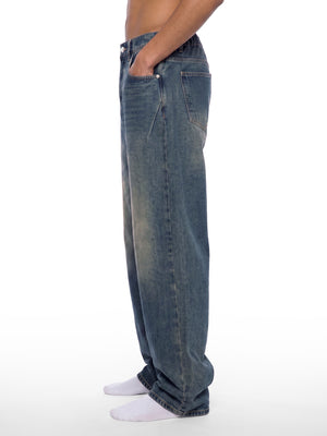 Men's Vintage Wash Denim Jeans