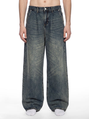 Men's Vintage Wash Denim Jeans