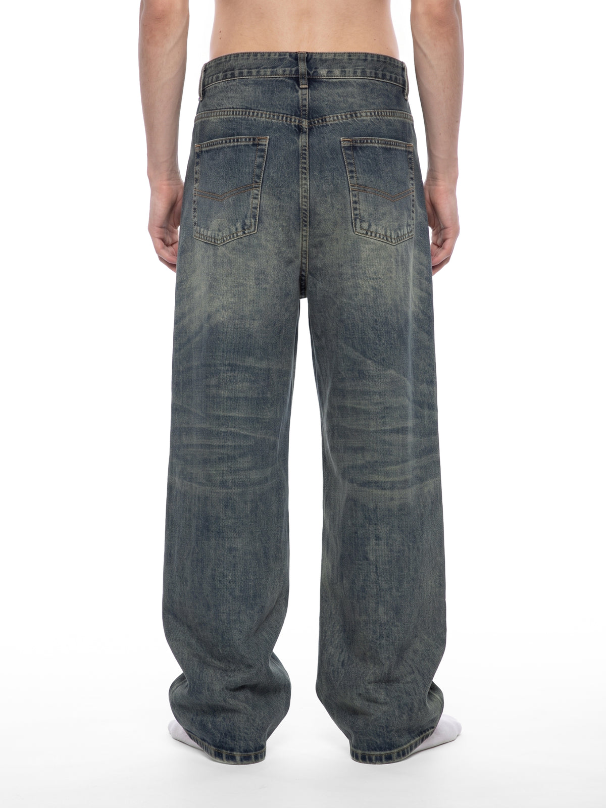 Men's Vintage Wash Denim Jeans