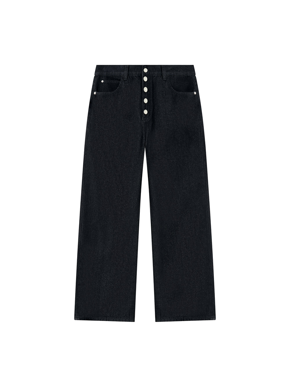 Men's Vintage Wash Wide Leg Denim Jeans