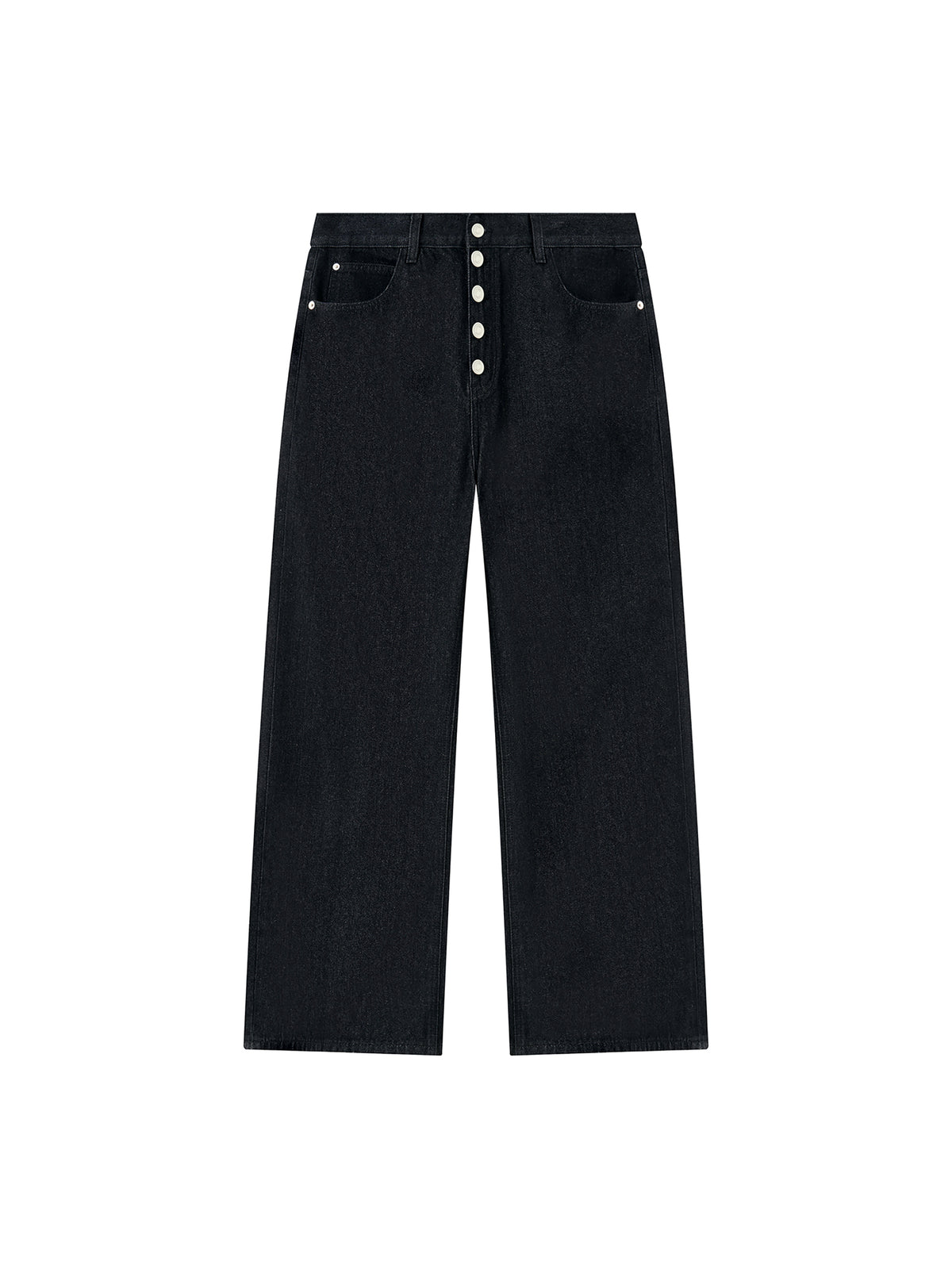 Men's Vintage Wash Wide Leg Denim Jeans