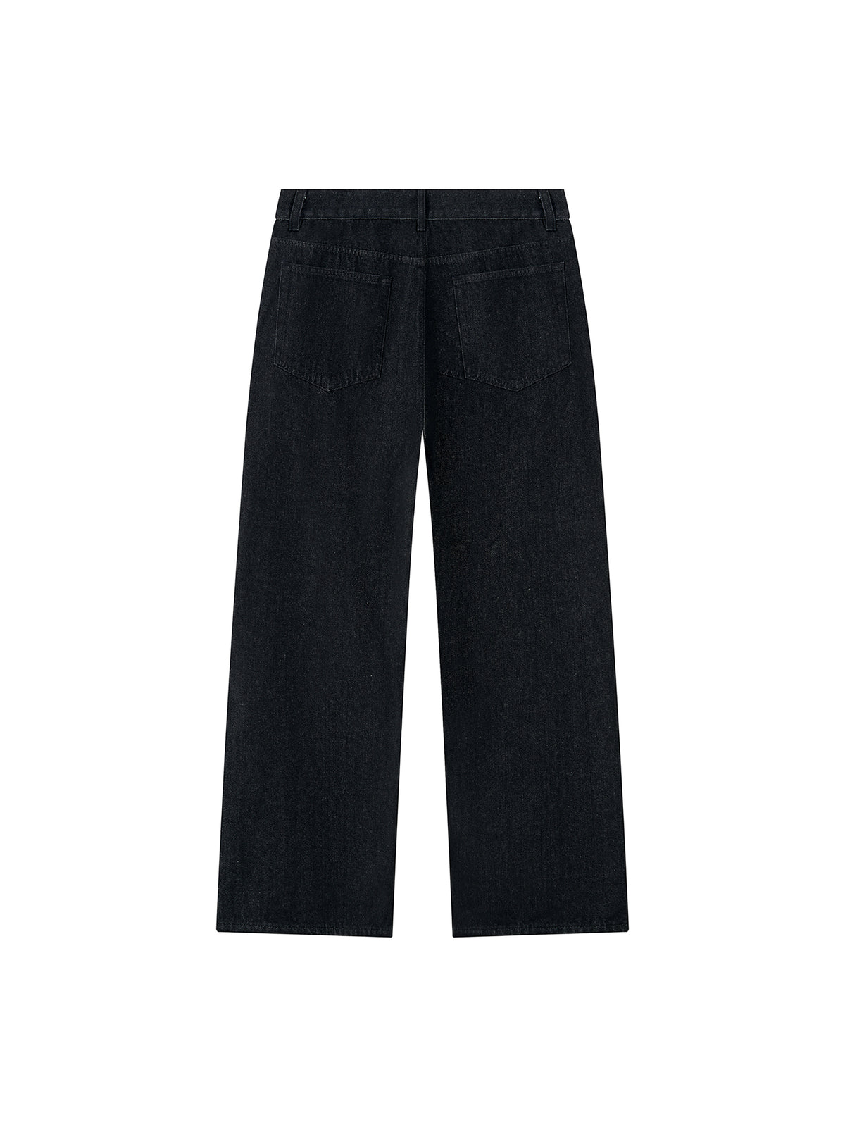 Men's Vintage Wash Wide Leg Denim Jeans