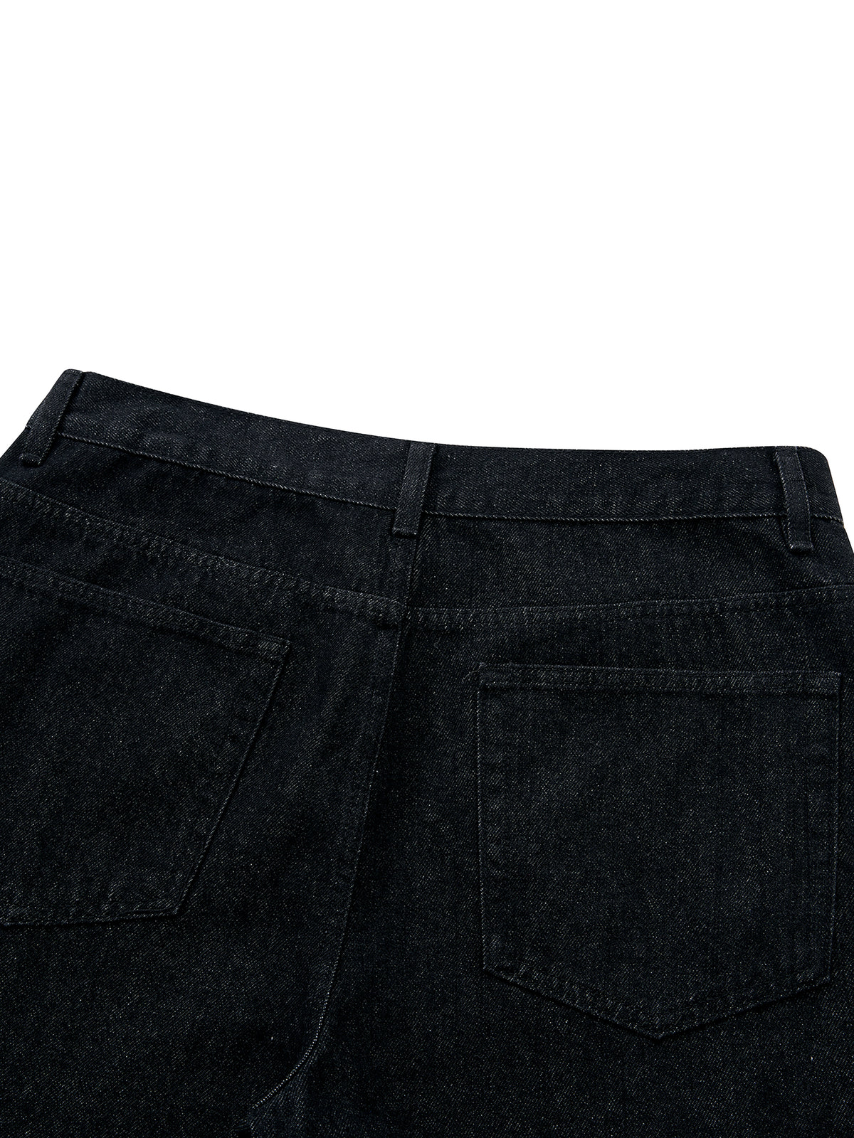Men's Vintage Wash Wide Leg Denim Jeans