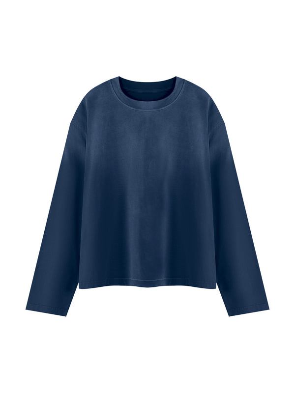 Unisex Sunfade Boxy Long Sleeve T-Shirt