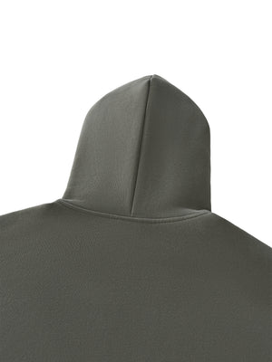 Unisex Boxy Piping Fleece Hoodie