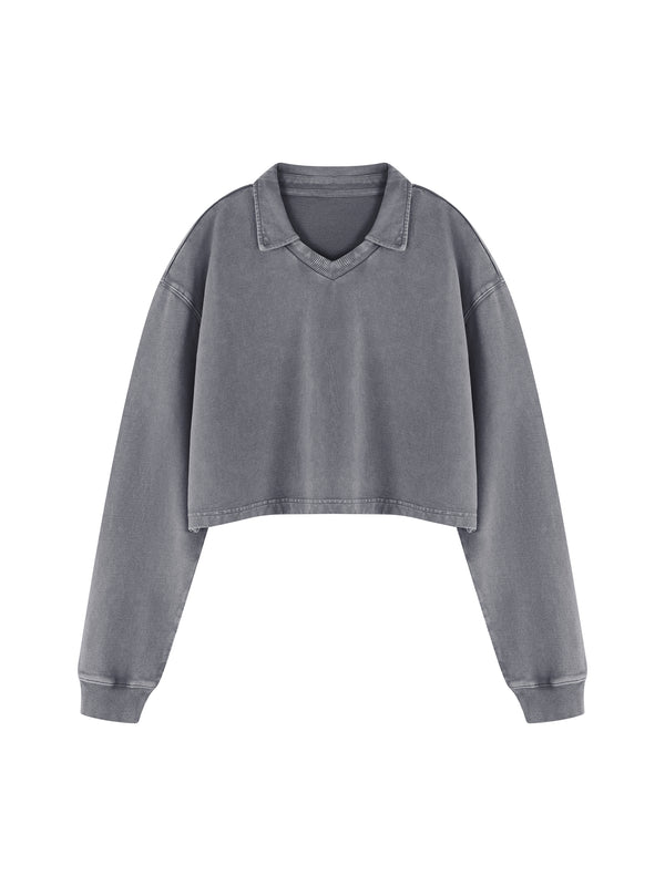 Women’s Vintage Wash Crop Sweatshirt