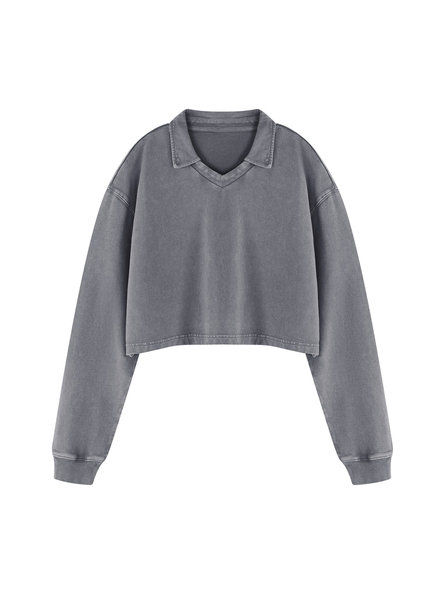 Women’s Vintage Wash Crop Sweatshirt