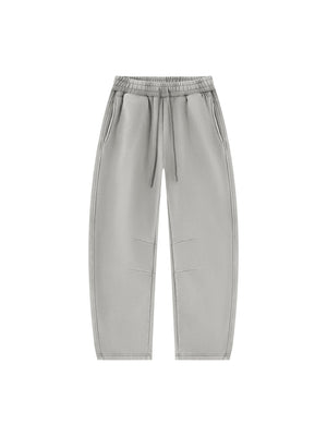 Unisex Vintage Wash Barrel Leg Fleece Sweatpants