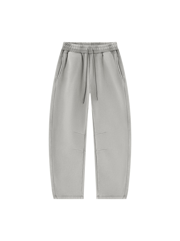 Unisex Vintage Wash Barrel Leg Fleece Sweatpants