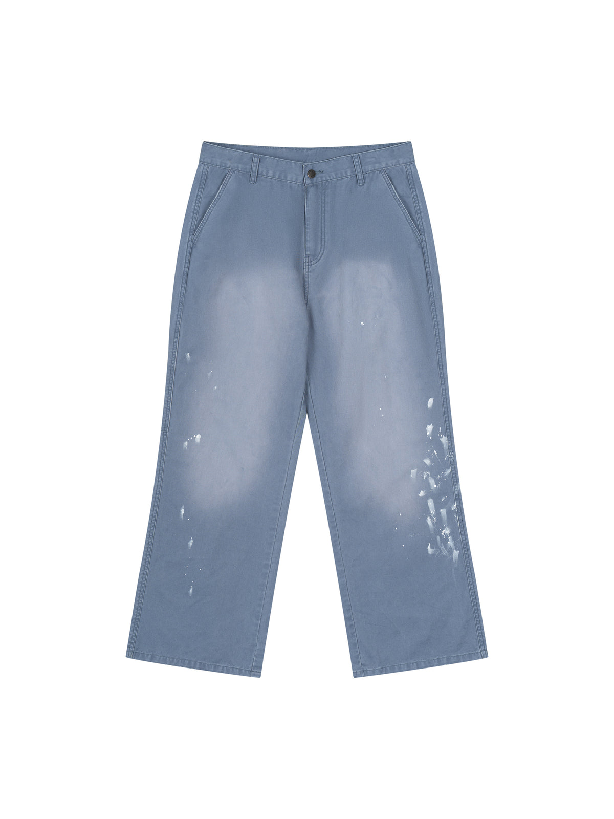Men's Vintage Wash Splatter Denim Jeans