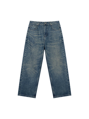 Men's Vintage Wash Denim Jeans