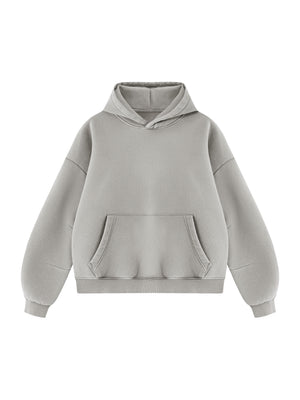 Unisex Vintage Wash Boxy Fleece Hoodie