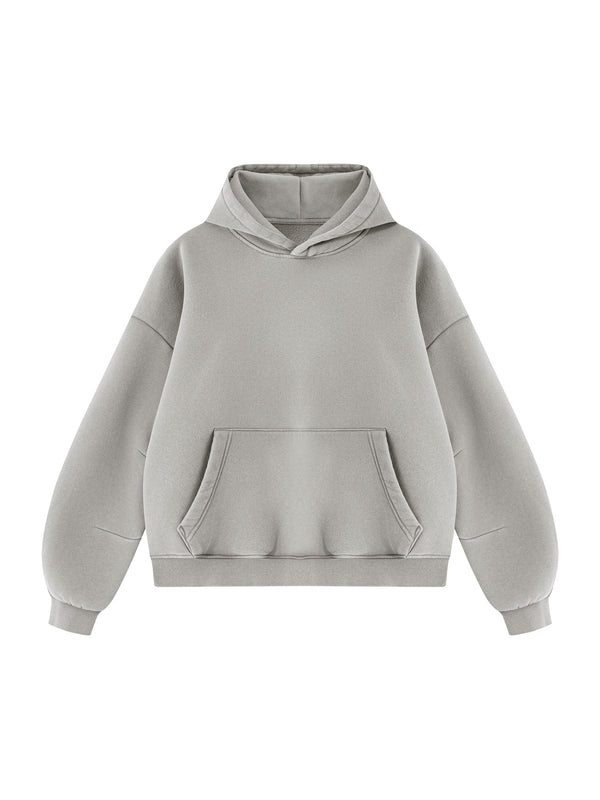 Unisex Vintage Wash Boxy Fleece Hoodie