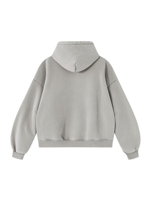 Unisex Vintage Wash Boxy Fleece Hoodie