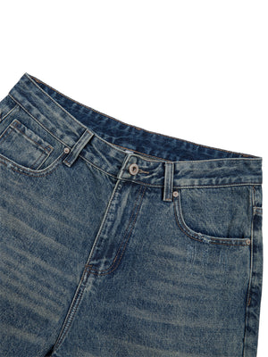 Men's Vintage Wash Denim Jeans