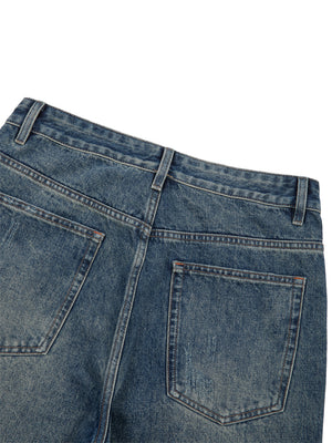 Men's Vintage Wash Denim Jeans