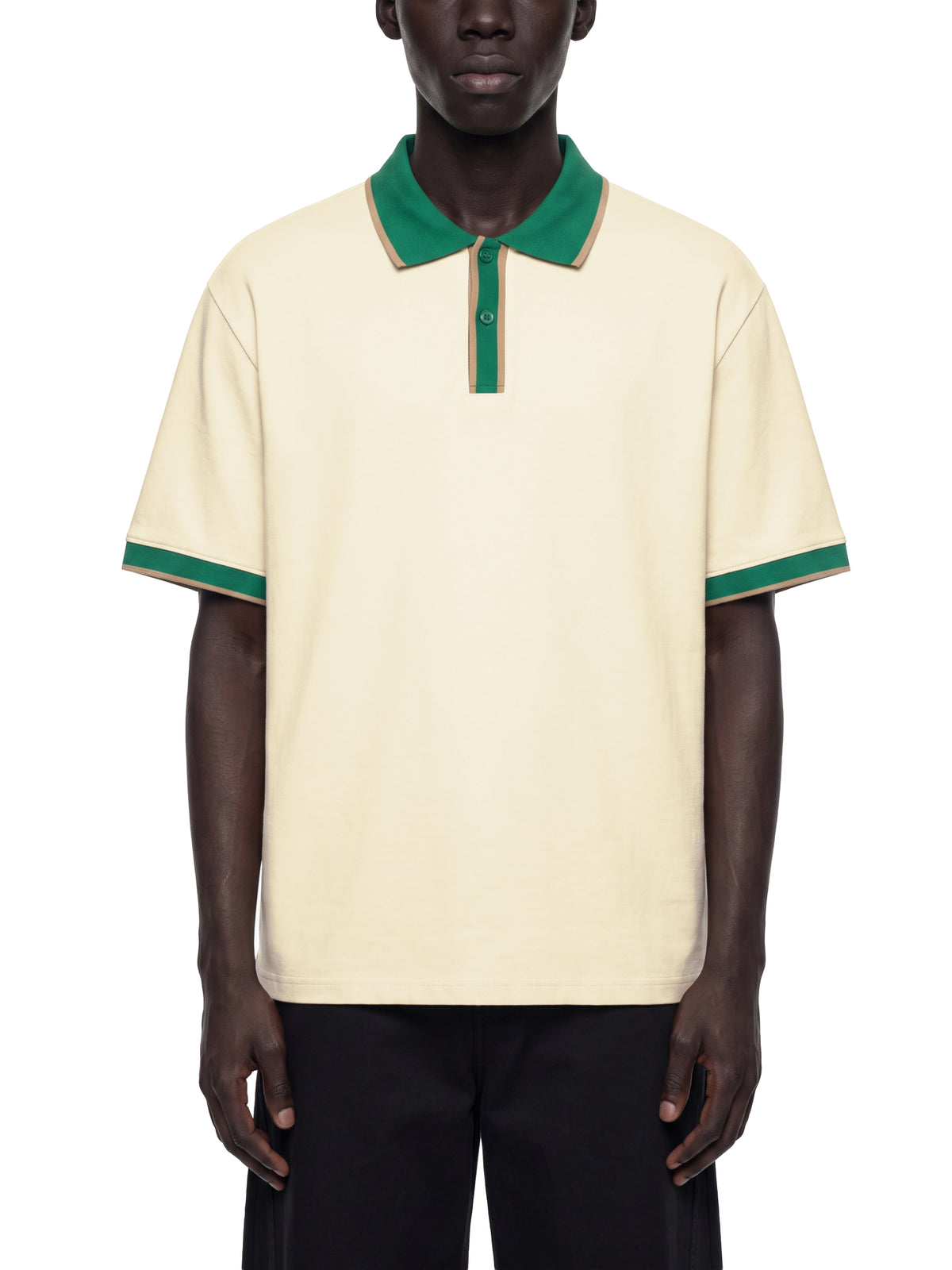 Unisex Color Block Polo Shirt