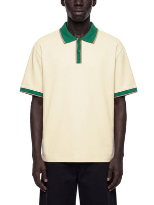 Unisex Color Block Polo Shirt
