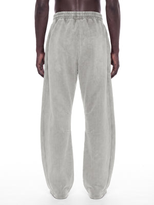 Unisex Vintage Wash Barrel Leg Fleece Sweatpants