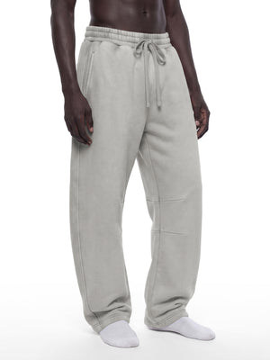 Unisex Vintage Wash Barrel Leg Fleece Sweatpants