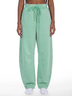 Unisex Vintage Wash Barrel Leg Fleece Sweatpants