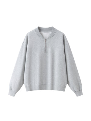 Unisex Vintage Wash Fleece Quarter Zip Sweatshirt