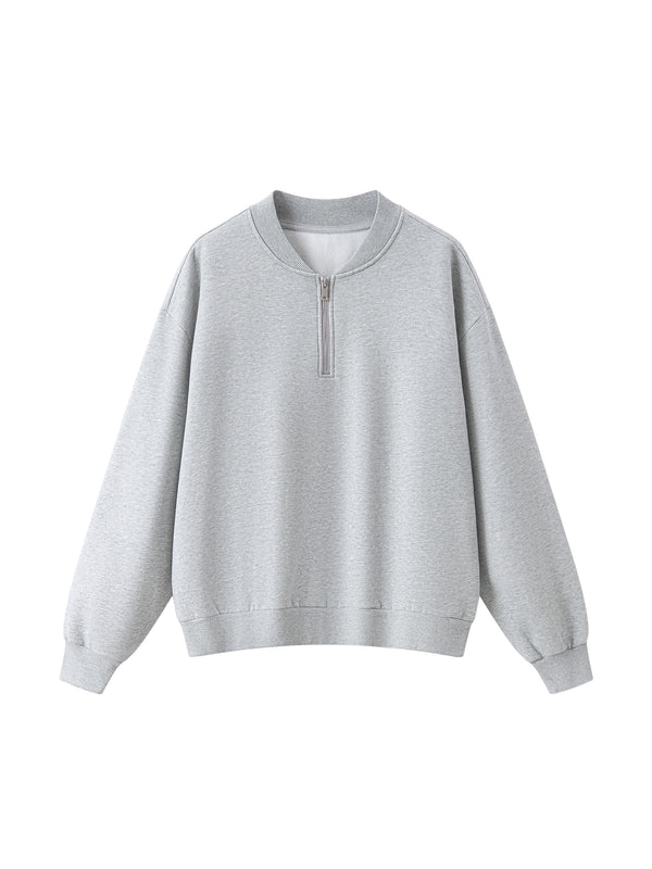 Unisex Vintage Wash Fleece Quarter Zip Sweatshirt
