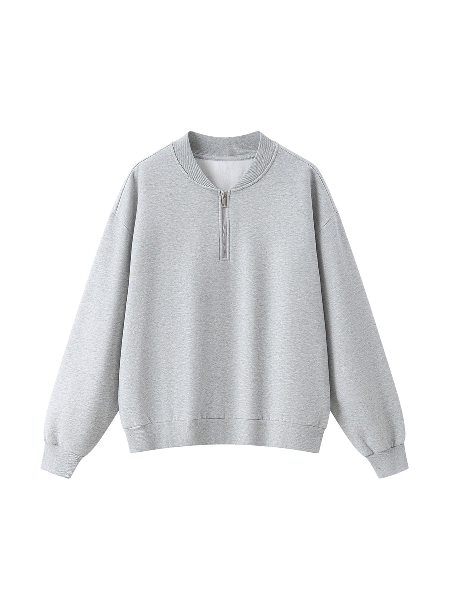 Unisex Vintage Wash Fleece Quarter Zip Sweatshirt - MYN2O
