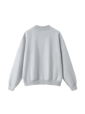 Unisex Vintage Wash Fleece Quarter Zip Sweatshirt