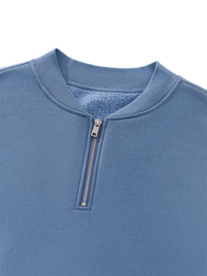 Unisex Vintage Wash Fleece Quarter Zip Sweatshirt