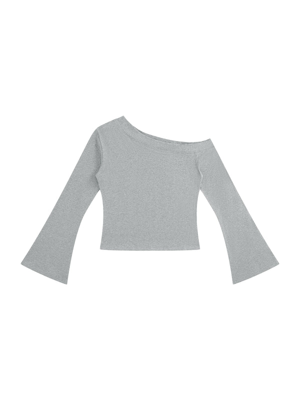 Women's Off-Shoulder Bell Sleeve T-Shirt